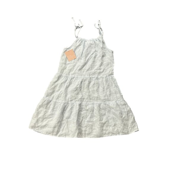 Bella Dahl Girl 100% Linen Dress in Ice Blue - Picture 2 of 3